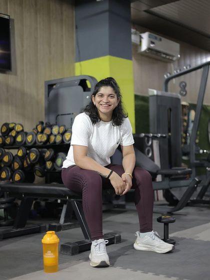 Fitness is my therapy. A quiet moment of reflection after a good workout session.