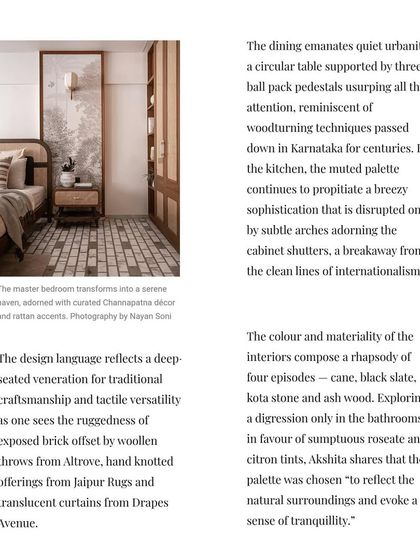 We are so grateful for this feature in Elle Decor! This article discusses the design language of our "Getaway to Galle" project, highlighting its deep veneration for traditional craftsmanship.
