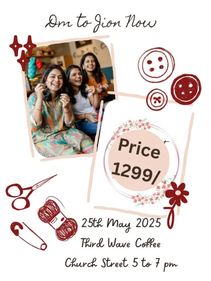 Join me at Third Wave Coffee on Church Street for an evening of creativity. For just 1299, you get a full workshop experience, including your kit and a snack.