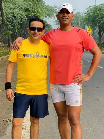 Another shot from the 50th birthday run. We are proud to have such inspiring members in our group.