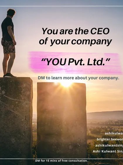 You are the CEO of your own company: "YOU Pvt. Ltd." Every decision you make, including how you present yourself, counts towards your success. Let's build your personal brand together.