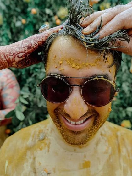 The Mogra Collective - Full-Service Wedding Planning Vibrant Pre-Wedding Rituals: Haldi & Mehendi photo 4
