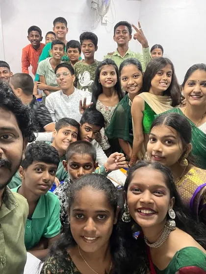 Navratri Day 6, 2023: Green. The classroom was full of life and festive cheer.