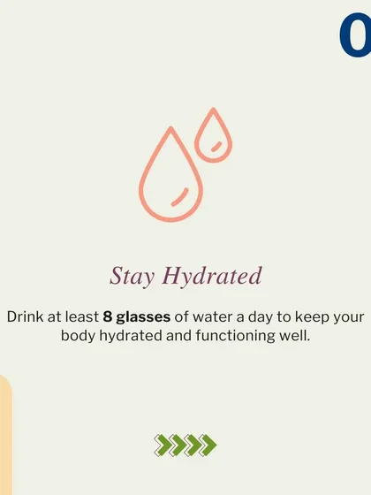 To embrace a healthy lifestyle, I focus on four key pillars. This series breaks down the importance of eating a balanced diet, staying hydrated, exercising regularly, and getting enough sleep for your body to rest and recover.