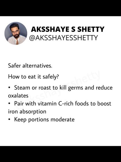 While beetroot is healthy, eating it raw can pose risks. It contains high oxalates, which can be an issue for those prone to kidney stones, and carries a risk of soil-borne contaminants. Cooking makes it safer and just as nutritious.