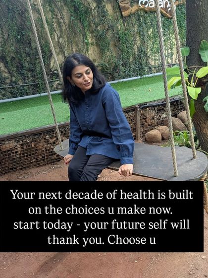 Your next decade of health is built on the choices you make now. Start today. Your future self will thank you. This is a reminder to always choose yourself.