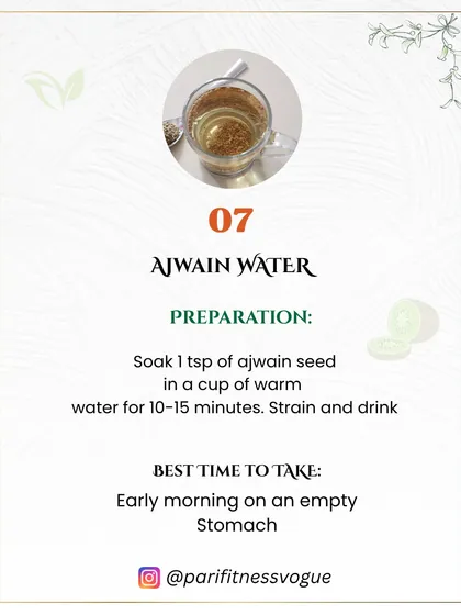 This 7-day infused water plan is designed to beat the bloat and improve digestion. Using simple ingredients from the Indian kitchen like fennel, cumin, mint, and ajwain, these drinks are a refreshing way to support your gut health.