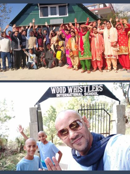 This collage represents my family's spiritual journey of "unschooling" and living as a "NoBody." By letting go of traditional identities and embracing travel and connection, we learn directly from the world, a core part of my parenting philosophy.