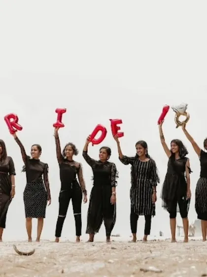 A fun and creative pre-wedding shoot with the bride and her bridesmaids on the beach. I can help organize unique concepts like this for your celebration.