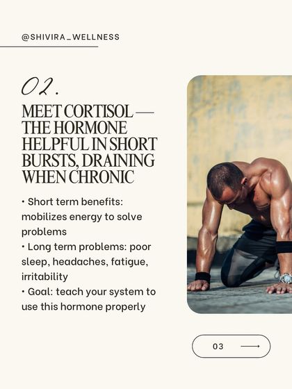 Meet cortisol, the stress hormone. While helpful in short bursts for problem-solving, chronic high levels can lead to poor sleep, fatigue, and irritability. The goal is to teach your system to use it properly.