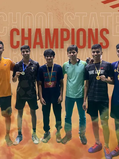 Our players celebrating their victories at the School States SGFI Selection Tournament in Baramati, where they secured multiple medals.