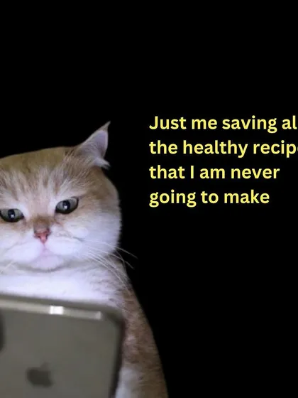 Just me, saving all the healthy recipes that I am never going to make. If your camera roll is full of these, let me do the cooking instead.