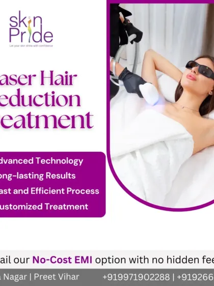We make achieving smooth skin simple and accessible. Our laser hair reduction treatments use advanced technology for long-lasting results, with customized plans and No-Cost EMI options to fit your needs.