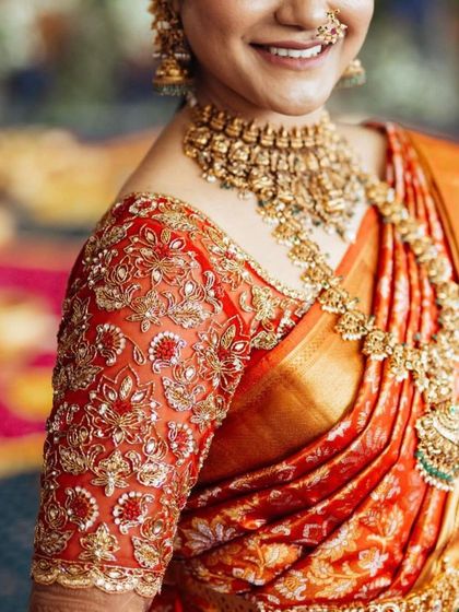 Kalasthree by Tejaswini Anjan Kumar - Custom Occasion Wear The Art of the Blouse: Custom Saree Pairings photo 16