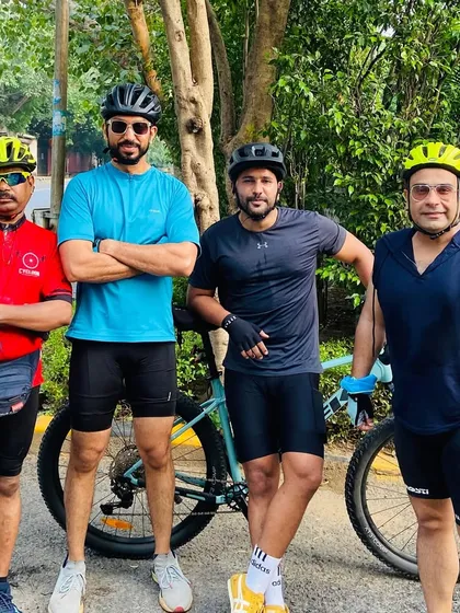 The team posing for another great shot. We document our rides extensively to share the fun with everyone.