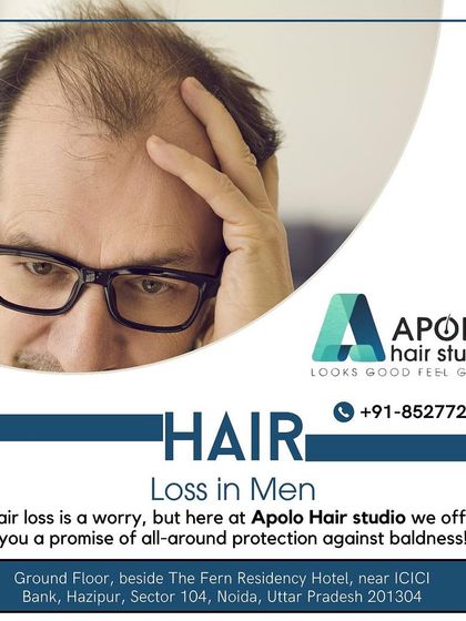 We view hair loss not as a problem, but as a concern that needs to be addressed on time. The sooner you seek professional advice, the better the outcome. This graphic reminds men that we offer a promise of all-around protection against baldness.