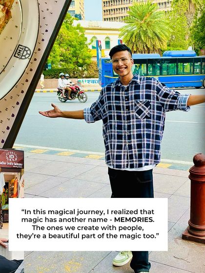 "In this magical journey, I realized that magic has another name - MEMORIES." A quote that defines my purpose as a performer.