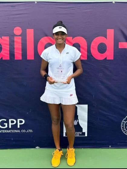 Another view of Sahaja's achievement at the ITF 25k event, a result of her hard work and the support of our coaching team.