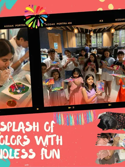 A splash of color and endless fun is my recipe for a memorable birthday. This collage captures the energy and joy of kids getting creative together.