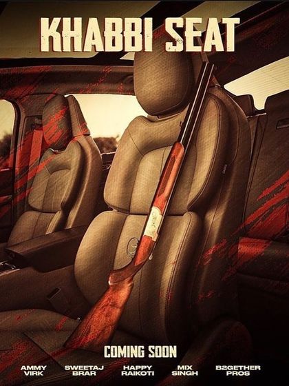 The announcement poster for 'Khabi Seat'. This project with Ammy Virk was a huge moment for me, and it all started with this. Seeing a project through from concept to release is an amazing journey.