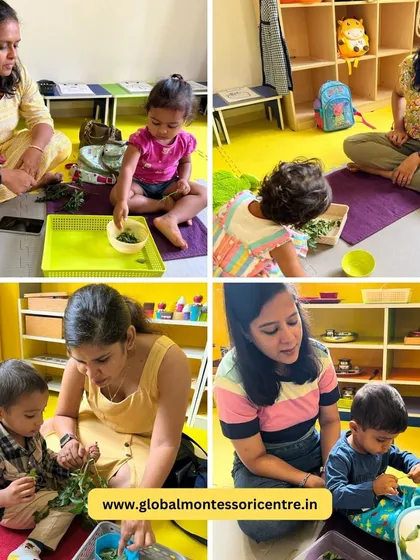 More happy moments from our curry leaf plucking session, showcasing how we integrate nature and practical skills into our curriculum.