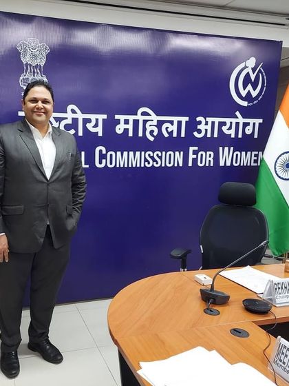 At the office of the National Commission for Women. My involvement in these policy review meetings is part of my commitment to giving back to society and helping to shape a more just legal framework.