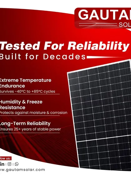 Our solar modules are tested for reliability and built for decades of service. They are engineered to endure extreme temperature cycles from -40°C to +85°C and resist humidity, ensuring over 25 years of stable power for your projects.