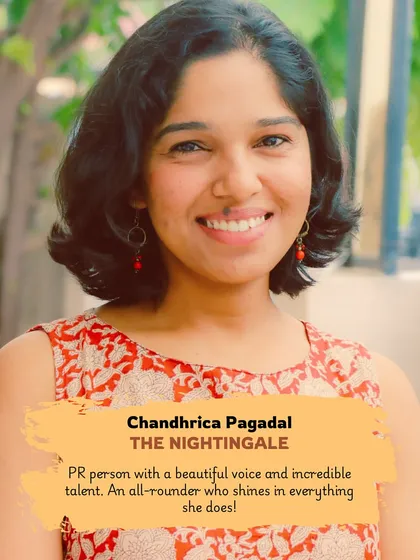 Celebrating the women of SchoolScape on Women's Day. Meet Chandhrica Pagadal, our PR person with a beautiful voice and incredible talent.