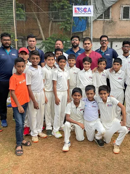 Our junior batch of players posing with the coaching staff on the first day of the new season.