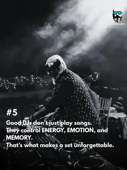 Good DJs don’t just play songs. They control energy, emotion, and memory. That’s what makes a set unforgettable.