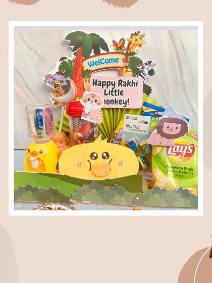 We design fun and festive Rakshabandhan hampers for kids, filled with things they'll love and cherish.