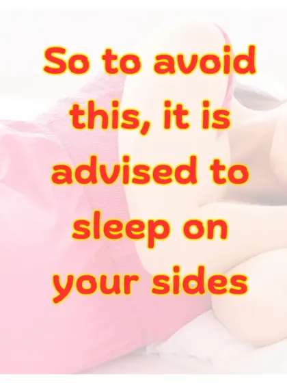 To avoid the risks associated with back sleeping, it is always advised to sleep on your sides. Using pillows for support can make this position much more comfortable.