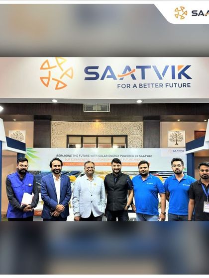 Our team at the Bharat Solar Expo, showcasing our vision for a greener, solar-powered India.