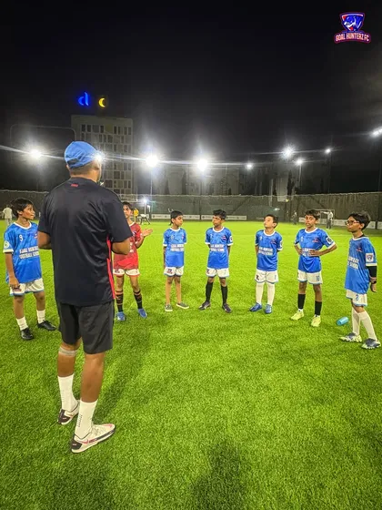 Learning from the best. Our young players getting a masterclass in goalkeeping from Mr. Rajat Guha, former coach for the Indian Women’s National Team. We believe in providing mentorship from true legends of the game.