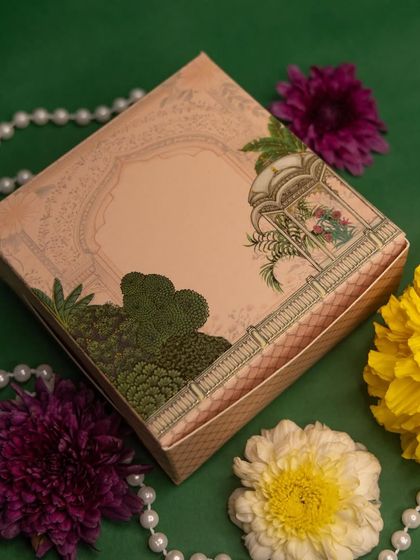 The beautiful, traditional packaging for our Diwali special Mithai Soaps. We believe the presentation is just as important as the gift inside.