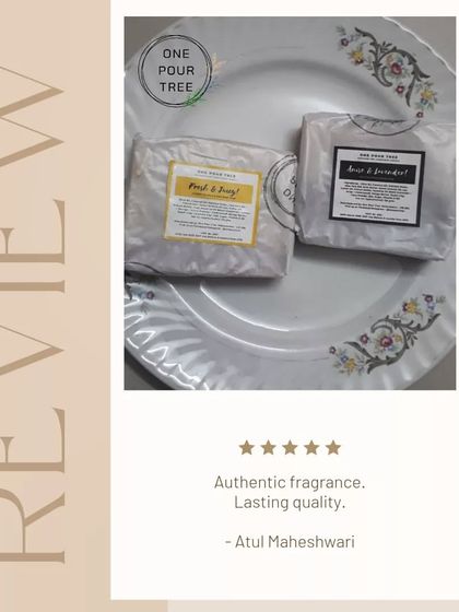 "Authentic fragrance. Lasting quality." Short, sweet, and exactly what I strive for. Thank you, Atul!