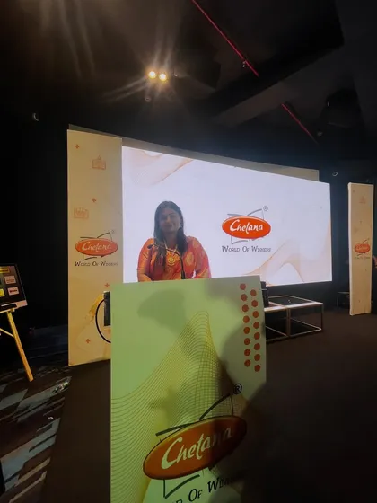 A view from the stage during the 'Creative Connect' event. I am experienced in hosting events focused on the education sector.
