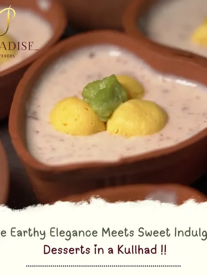 Where earthy elegance meets sweet indulgence. We serve many of our traditional Indian desserts in clay kullhads to enhance the flavor and add a rustic charm.