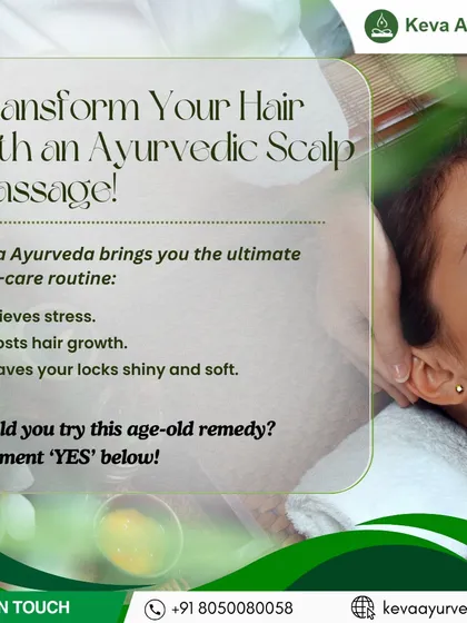 Transform your hair with a traditional Ayurvedic scalp massage, an age-old remedy for modern hair concerns. This therapy is designed not only to relieve stress but also to boost natural hair growth and leave your locks feeling soft and looking shiny.