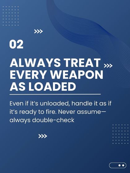 We instill the mindset to always treat every weapon as if it is loaded. This principle of double-checking and never assuming ensures the highest level of safety on the range.