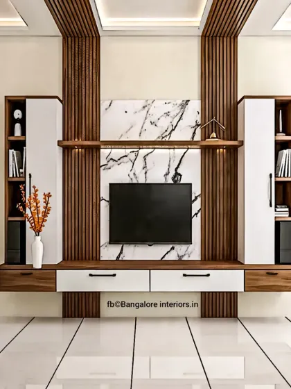 Bangalore Interiors - Custom Modular Furniture Living Room & TV Units photo 3