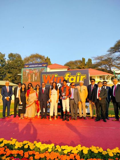 The T.B. Hanumantharaj Memorial Trophy presentation.