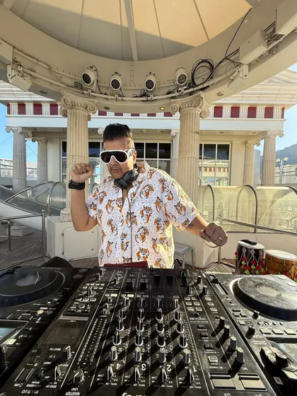 Another photo from the cruise deck, capturing the vibe of the party. The unique setting of a cruise ship adds a whole other level of excitement to the event.