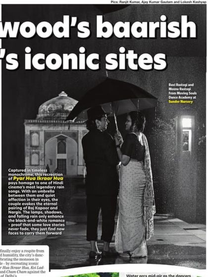 Recreating the magic of Raj Kapoor and Nargis. This photo from our Delhi Times feature captures our tribute to the Golden Era of Bollywood.