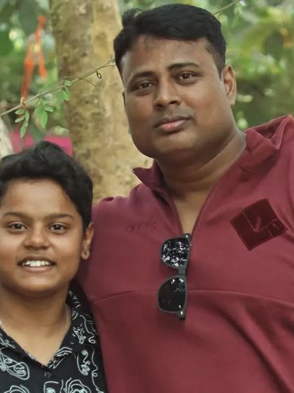 With my student, the strong woman of Khordha district. Her success is my success.