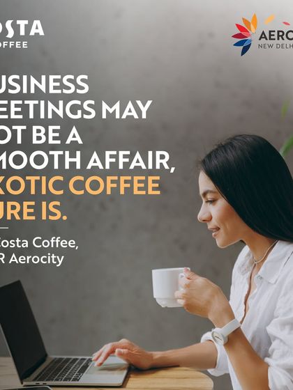 While business meetings can be complex, your coffee should be smooth. A professional enjoys a moment at Costa Coffee, a reliable spot for high-quality beverages to power you through your workday.