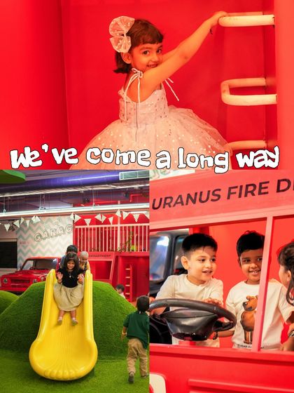 We've come a long way in one year. From an empty space to a bustling play arena, it's been an incredible journey filled with slides, fire trucks, and happy kids.