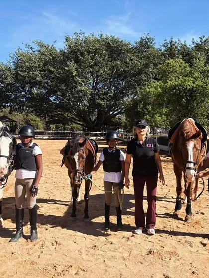 A group photo of our young riders and their instructor after successfully passing their Grading Test 1. This marks an important milestone in their equestrian journey.
