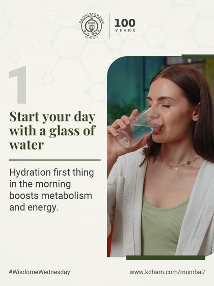 Starting your day with a glass of water is a fundamental healthy habit. Hydration first thing in the morning boosts metabolism and provides natural energy.