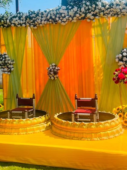 Nirvana Event and Decor - Wedding Planning & Thematic Decoration Vibrant Haldi & Mehendi Ceremonies photo 10